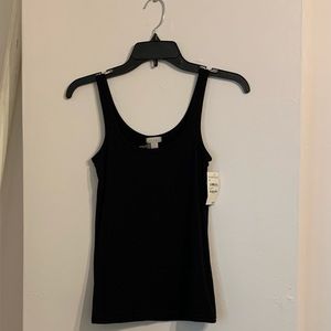 Hinge Black Soft Stretch Tank Top, XS, NWT